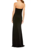 Ieena Strapless Jersey Gown