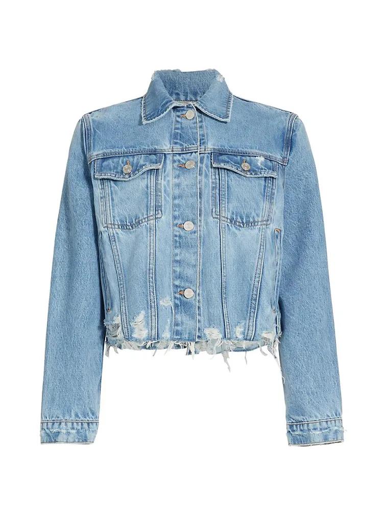 Destroyed Vintage Denim Jacket