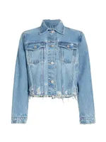 Destroyed Vintage Denim Jacket