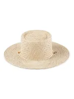 Seashells Straw Boater Hat