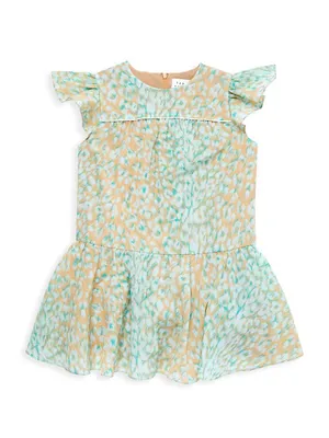 Little Girl's & Mini Marielle Leopard Print Dress