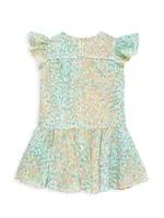 Little Girl's & Mini Marielle Leopard Print Dress