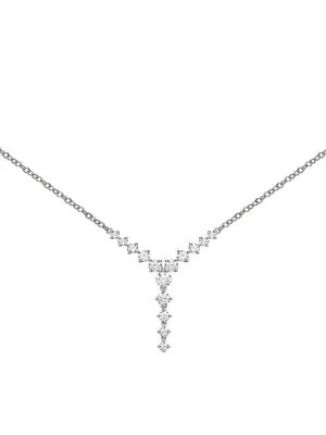 Aria 18K White Gold & 1.06 TCW Diamond Necklace