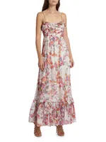 Floral Single-Tiered Maxi Dress