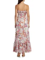 Floral Single-Tiered Maxi Dress