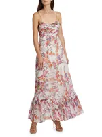 Floral Single-Tiered Maxi Dress