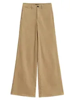 Sofie Wide-Leg Chino Pants