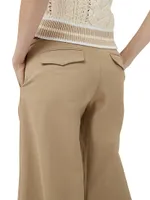 Sofie Wide-Leg Chino Pants