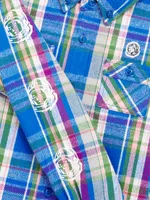 Little Boy's & BB Plaid Woven Flannel Shirt