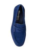 Suede Penny Loafers