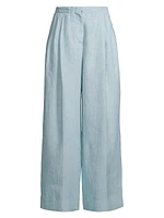 Linen Wide Leg Trousers