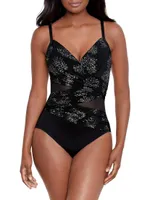 Mystique Mesh Inset One-Piece Swimsuit