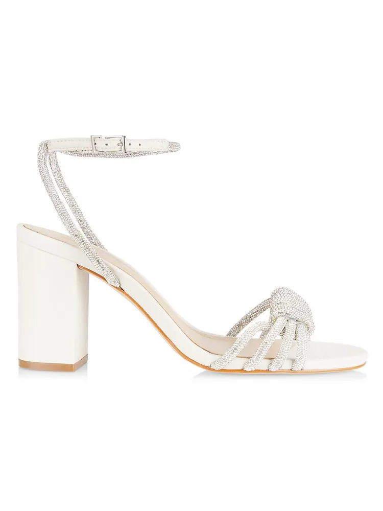 Jewell 90MM Embellished Block-Heel Sandals