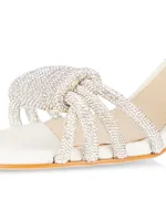 Jewell 90MM Embellished Block-Heel Sandals