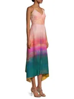 Sleeveless Printed Midi-Dress