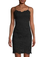 Cotton Lace Mini-Dress