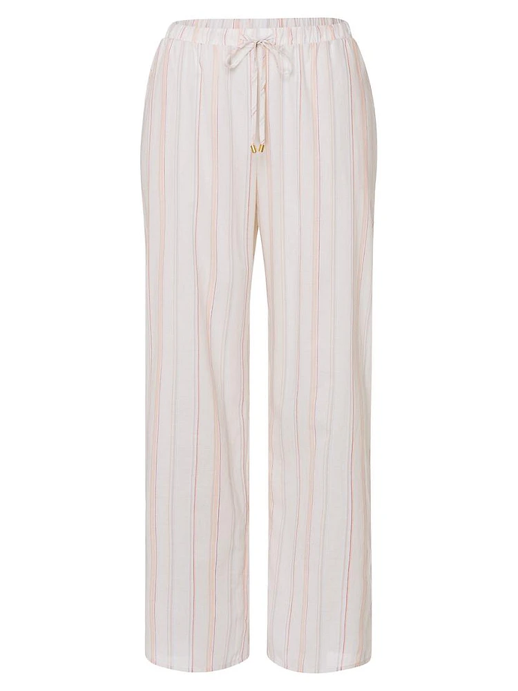 Sleep & Lounge Cotton Striped Pants