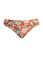 Floral Looped Bikini Bottoms