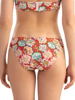 Floral Looped Bikini Bottoms