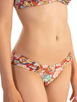 Floral Looped Bikini Bottoms