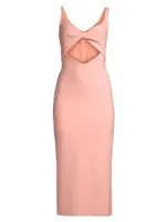 Joelle Twisted Cut-Out Midi-Dress