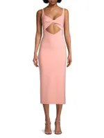 Joelle Twisted Cut-Out Midi-Dress