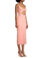 Joelle Twisted Cut-Out Midi-Dress