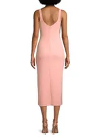 Joelle Twisted Cut-Out Midi-Dress