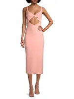 Joelle Twisted Cut-Out Midi-Dress