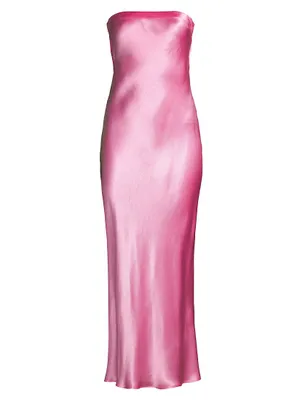 Moondance Satin Strapless Dress