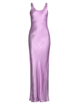 Adelyn Satin Floor-Length Dress