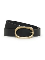 Signature Link Leather Belt