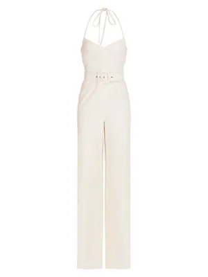 Jami Sleeveless Belted Jumpsuit