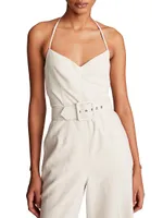 Jami Sleeveless Belted Jumpsuit