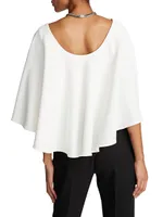 Marah Cape-Sleeve Top