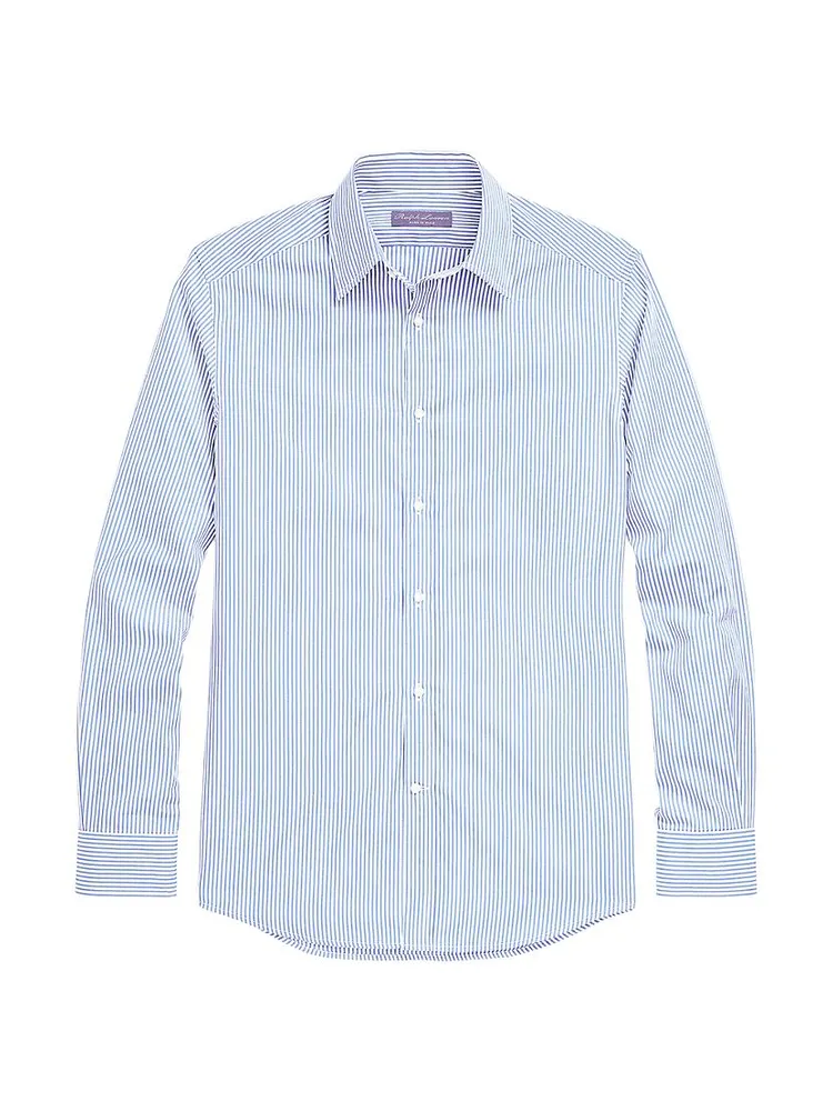 Philip NK Striped Cotton Long-Sleeve Shirt