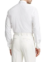 Dexter Cotton Pleated Long-Sleeve Shirt