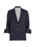 Boyfriend Wool-Blend Blazer