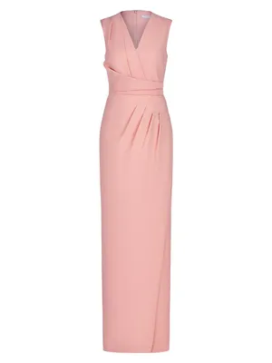 Cassia Pleated Column Gown