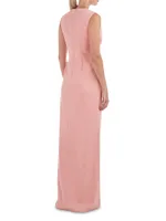 Cassia Pleated Column Gown