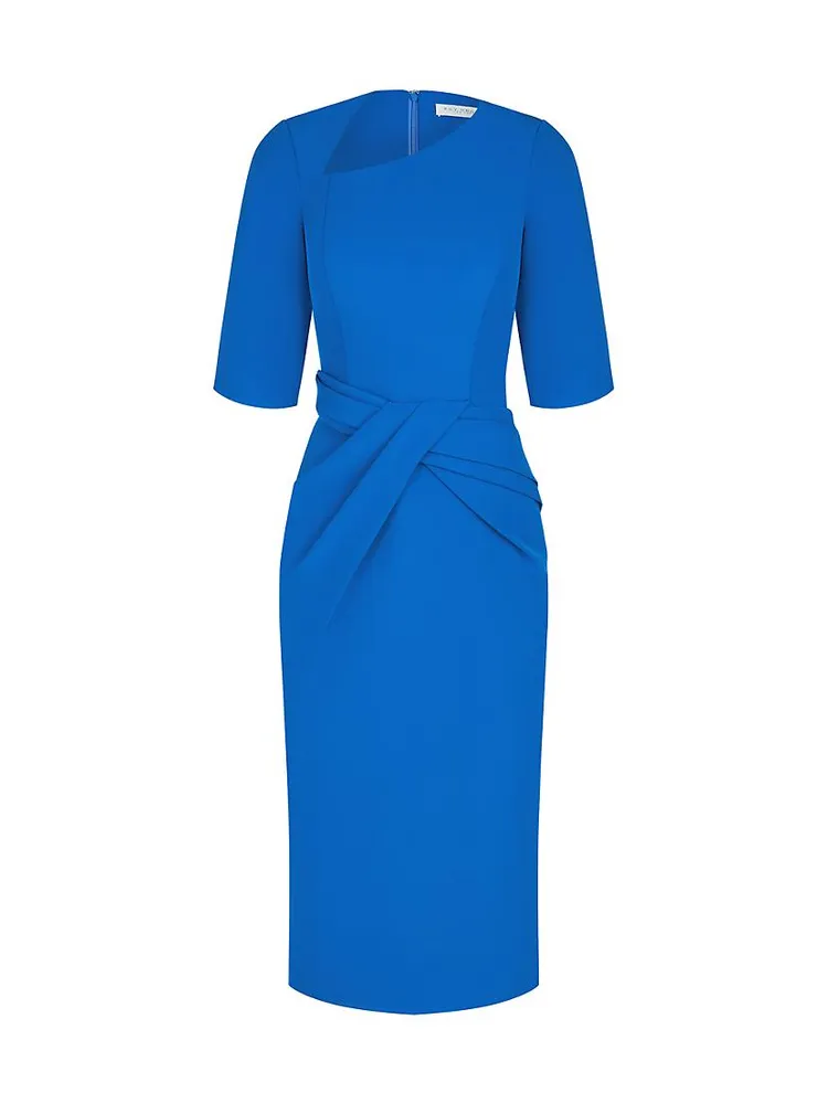 Alexa Pleated Midi-Dress