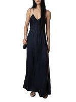 Rayonne Satin Ombré Maxi Dress