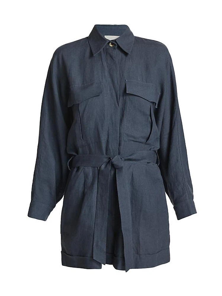 Soleil Belted Shirtdress