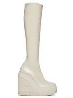 140MM Knee-High Wedge Boots