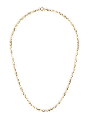 Classic Medium Link 18K Gold Necklace