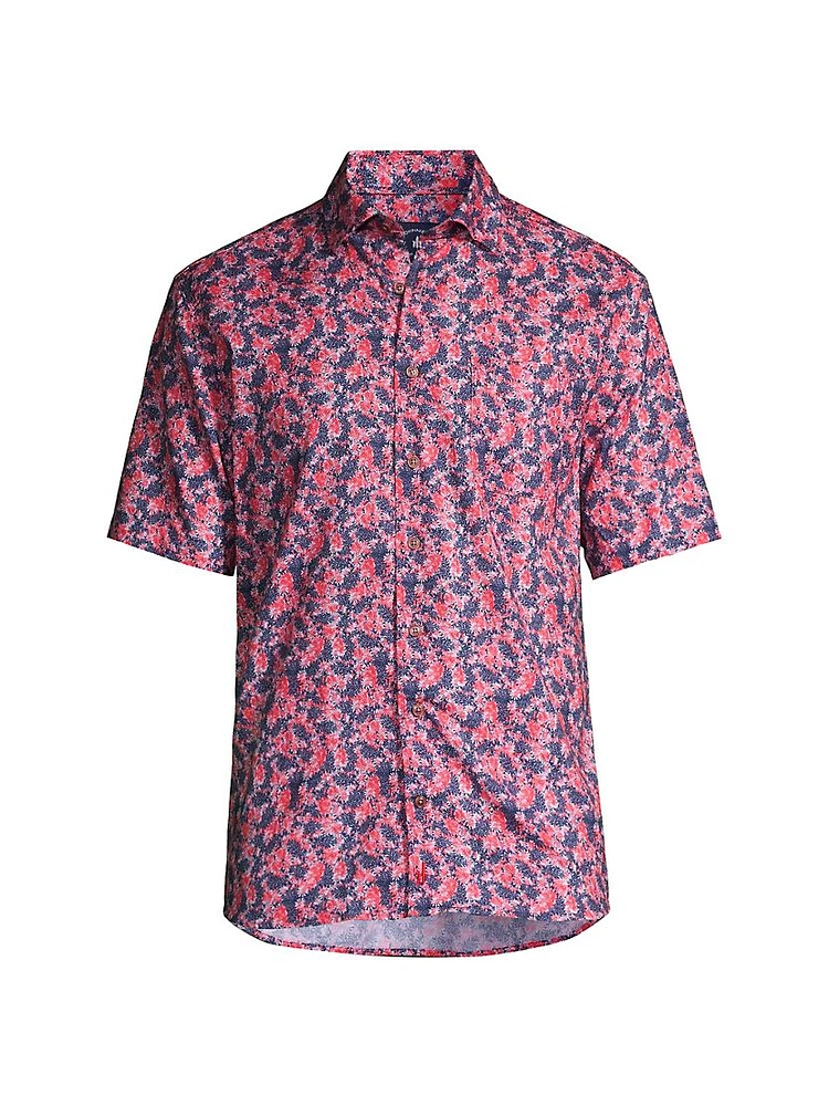 Looper Abstract Cotton-Blend Shirt