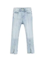 Little Girl's & High-Rise Split Ankle Jeans