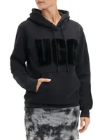 Fuzzy Logo Hoodie