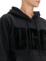 Fuzzy Logo Hoodie