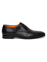 Levante Double Buckle Monk Strap Shoes